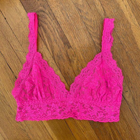 HANKY PANKY Signature Lace Crossover Bralette - Passionate PInk - Picture 5 of 8
